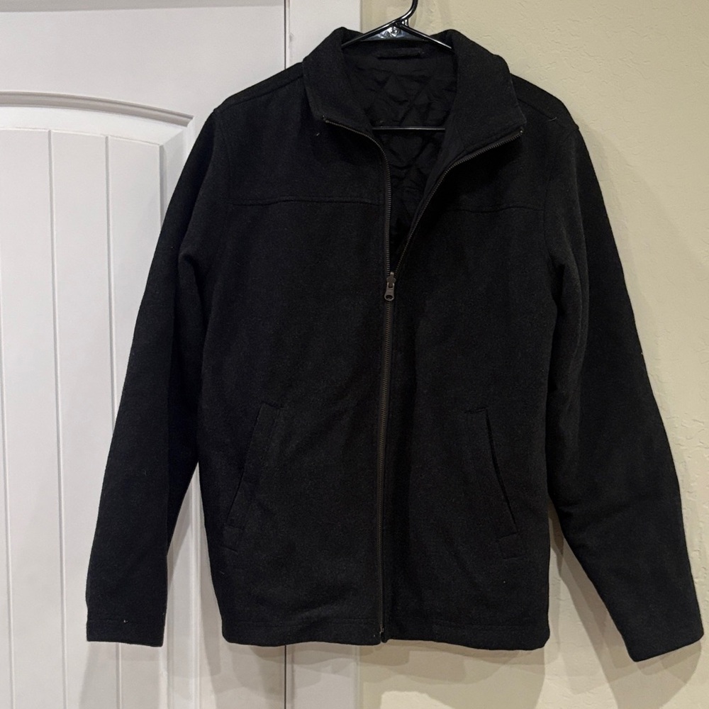 Men's Shaver Lake Wool Black Jacket